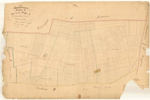 Donnement, section A dite de la Vargère, feuille n° 1, parcelles n° 1-356
