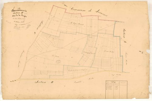 Donnement, section A dite de la Vargère, feuille n° 2, parcelles n° 357-508