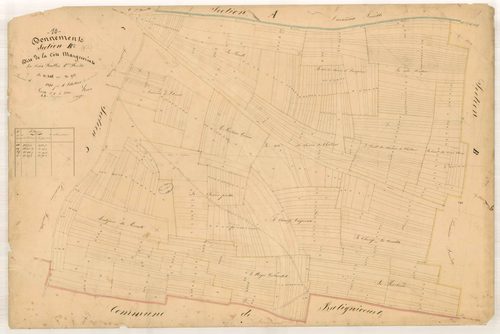 Donnement, section B dite de la côte Marguerite, feuille n° 1, parcelles n° 446-913