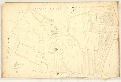 Dosches, section D dite du village de Dosches, feuille n° 3