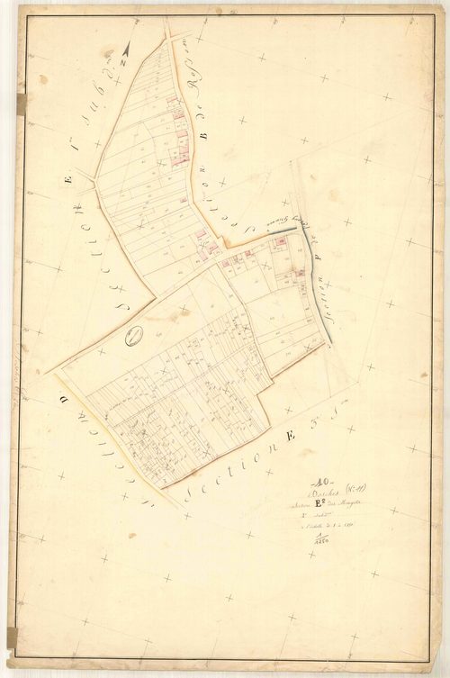 Dosches, section E dite des Margots, feuille n° 2