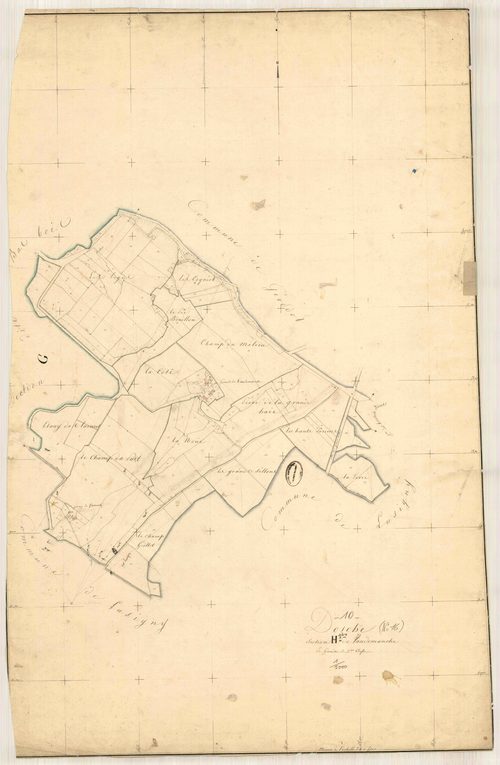 Dosches, section H dite de Vaudemanche, feuille n° 1