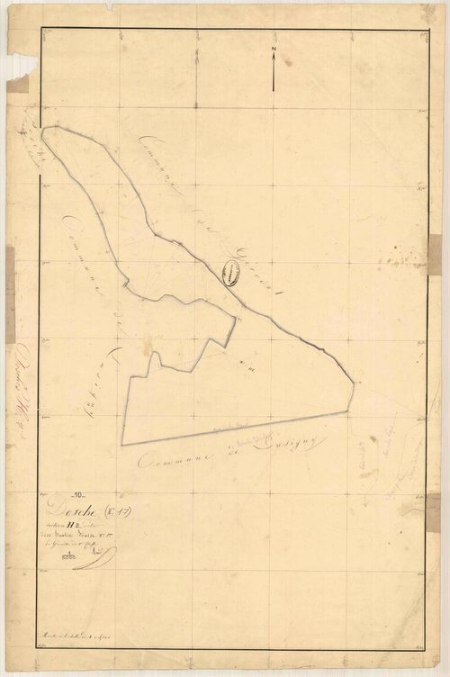 Dosches, section H dite de Vaudemanche, feuille n° 2