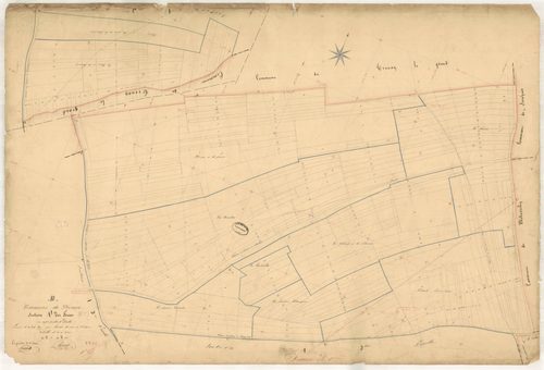 Dosnon, section A dite des Fes, feuille n° 1, parcelles n° 1-250