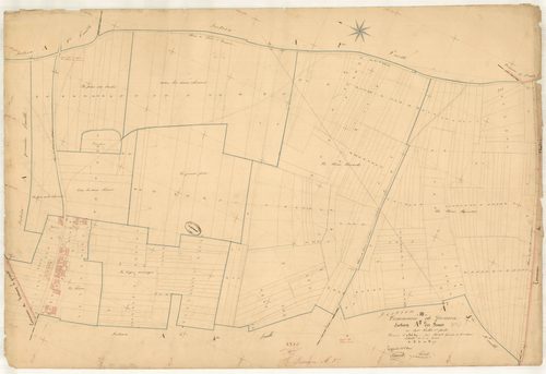 Dosnon, section A dite des Fes, feuille n° 3, parcelles n° 503-790