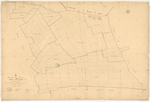 Dosnon, section A dite des Fes, feuille n° 4, parcelles n° 791-1069
