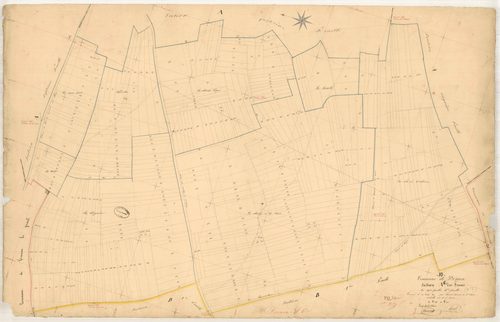 Dosnon, section A dite des Fes, feuille n° 6, parcelles n° 1352-1710