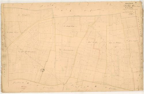 Dosnon, section B dite de Vaugan, feuille n° 1, parcelles n° 1-428