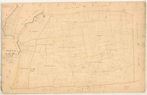 Dosnon, section B dite de Vaugan, feuille n° 2, parcelles n° 429-1129