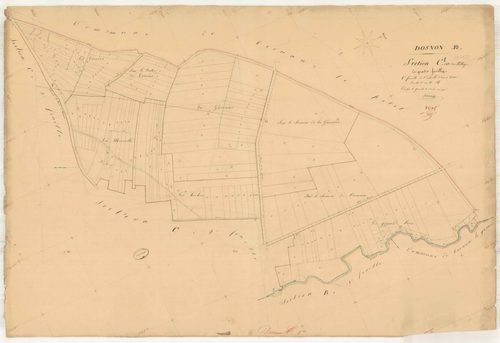 Dosnon, section C dite du village, feuille n° 1, parcelles n° 1-168