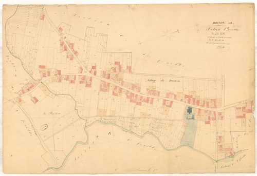 Dosnon, section C dite du village, feuille n° 2, parcelles n° 169-512