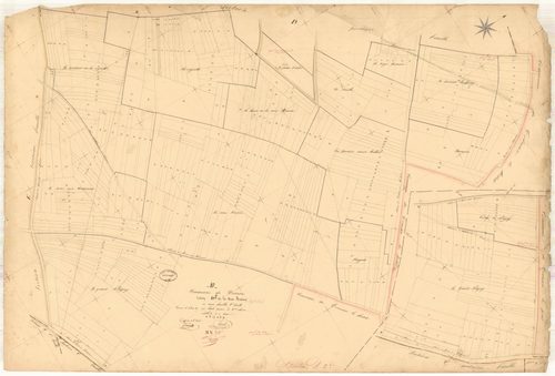 Dosnon, section D dite de la Noue Marion, feuille n° 2, parcelles n° 375-782