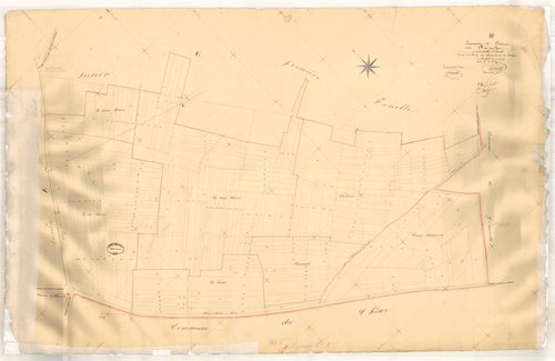 Dosnon, section E dite des Noues Lefevre, feuille n° 2, parcelles n° 282-497