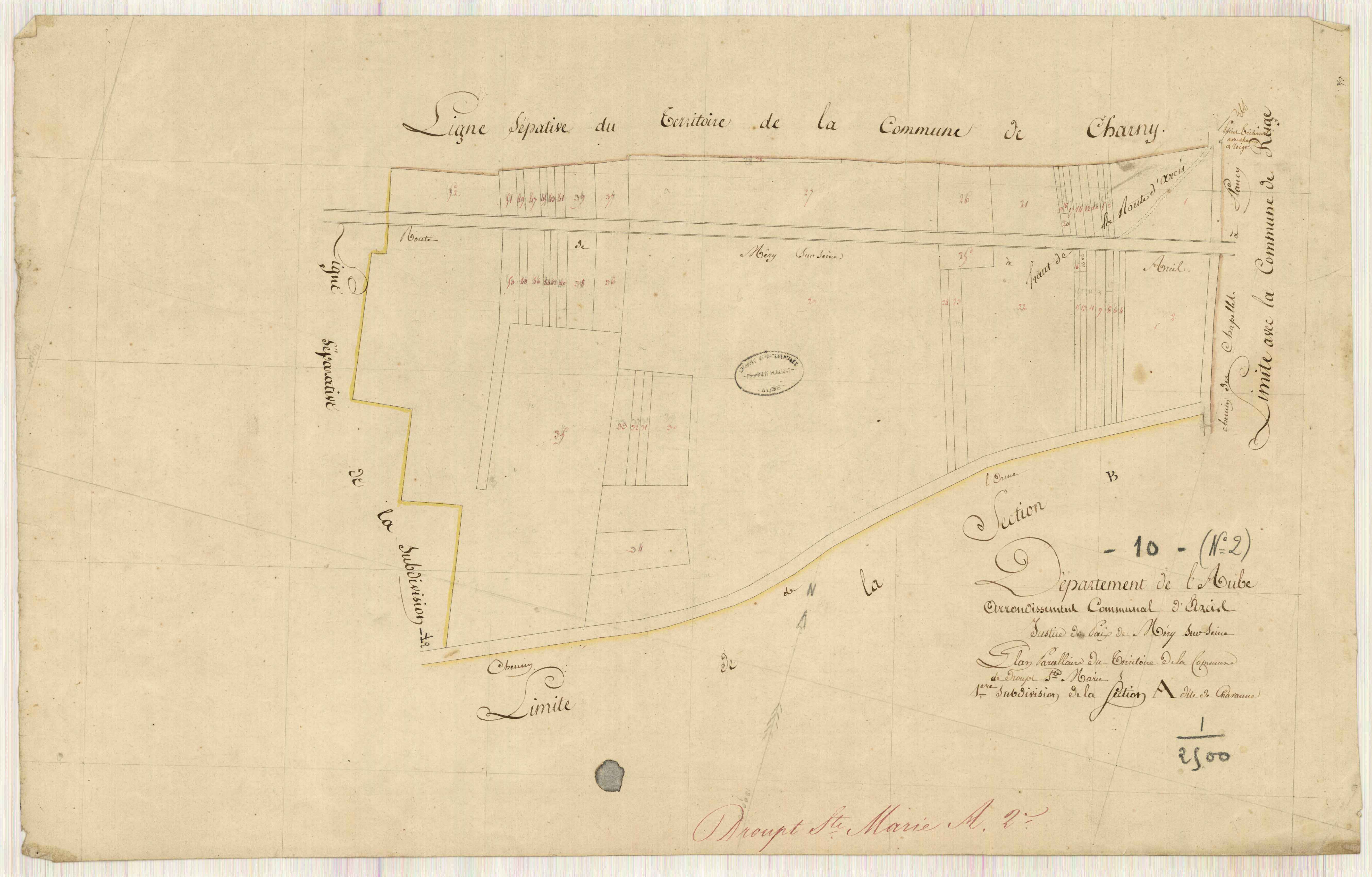 Droupt-Sainte-Marie, section A dite de Chavanne, feuille n° 1