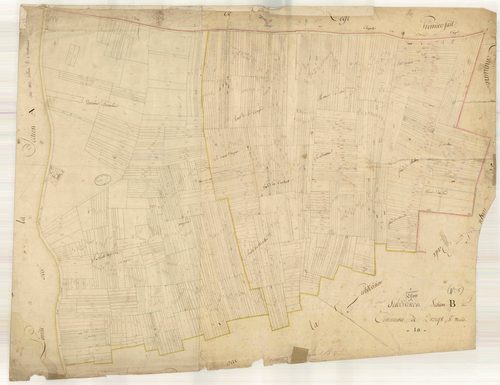 Droupt-Sainte-Marie, section B dite des vignes et Cuchat, feuille n° 2