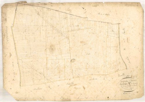 Echemines, section A dite des vignettes, feuille n° 1