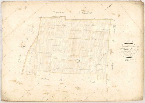 Echemines, section A dite des vignettes, feuille n° 2