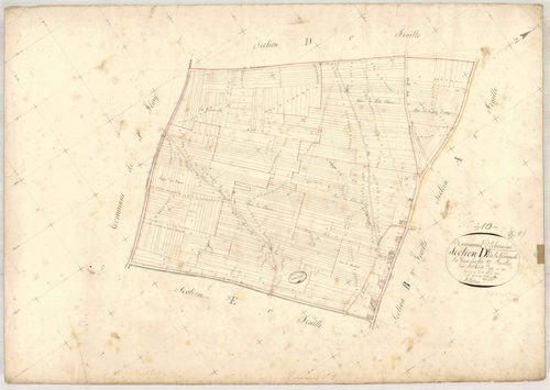 Echemines, section D dite de la tommelle, feuille n° 2