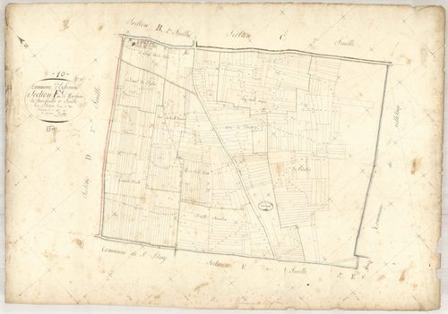 Echemines, section E dite de Nachant, feuille n° 1