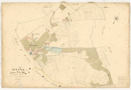 Eclance, section A dite du village, feuille n° 2, parcelles n°161-751