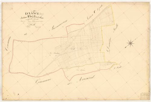 Eclance, section B dite la voie de Bar, feuille n° 1, parcelles n°1-193