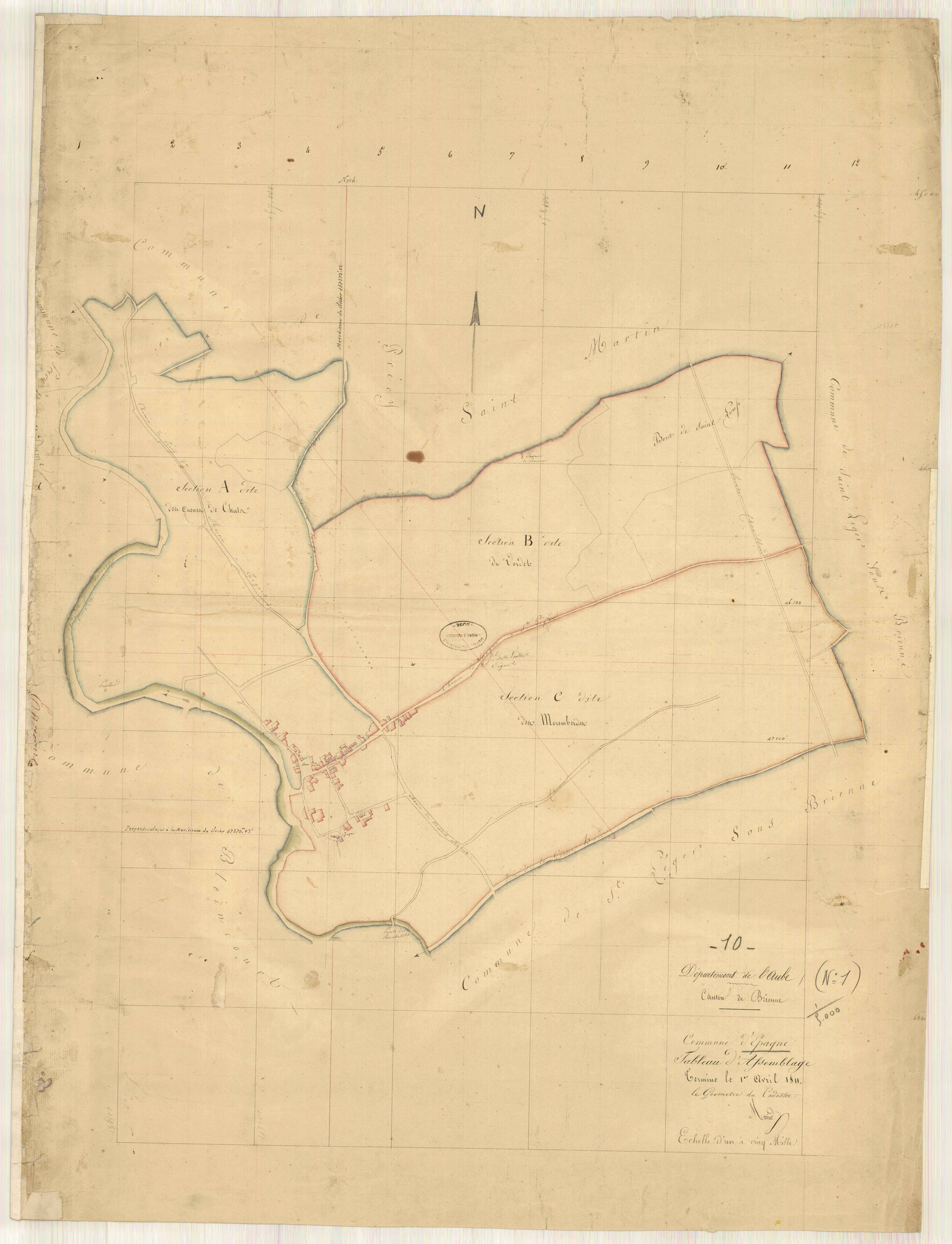 Epagne, tableau d'assemblage