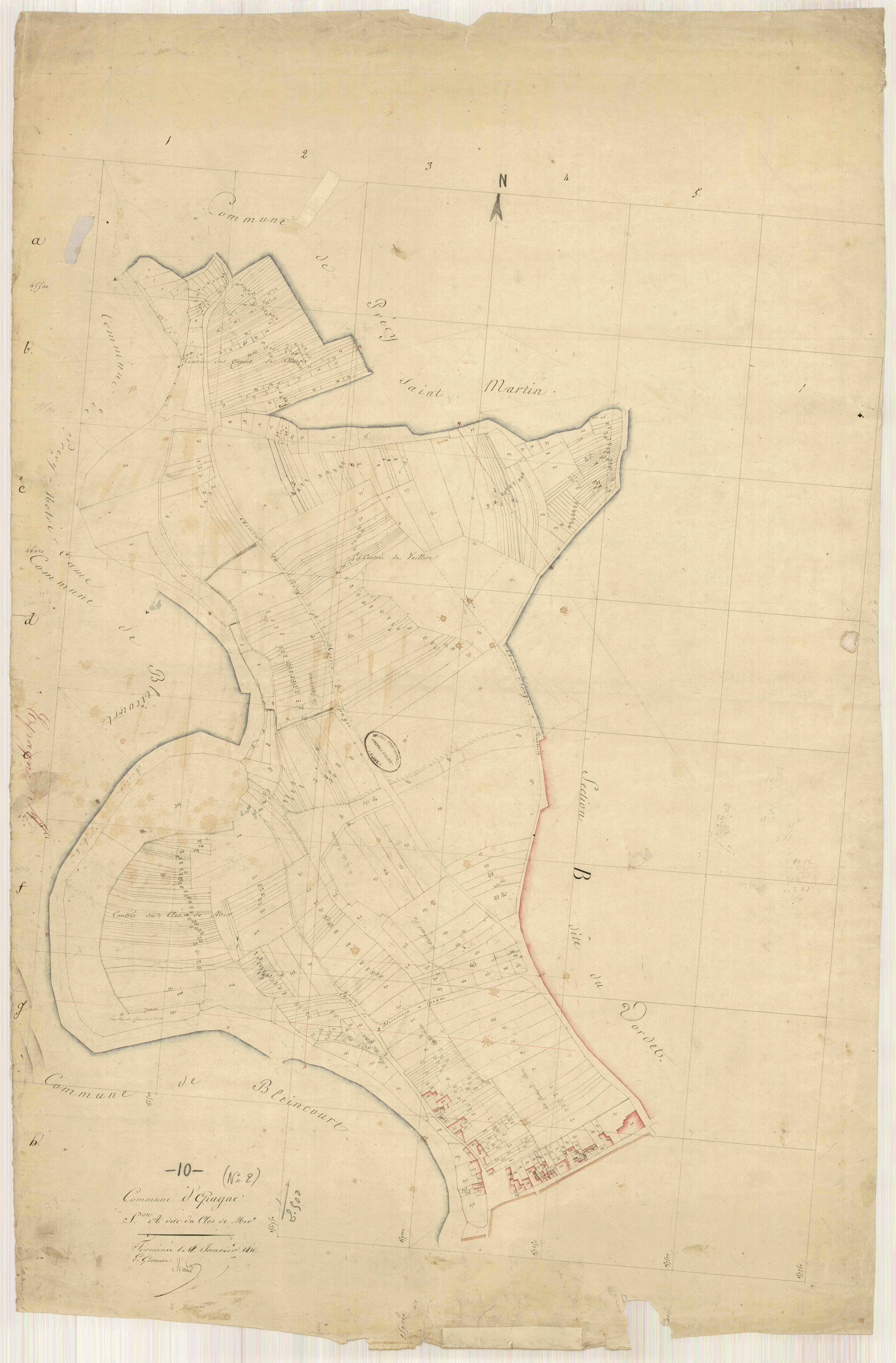 Epagne, section A dite du clos de mer