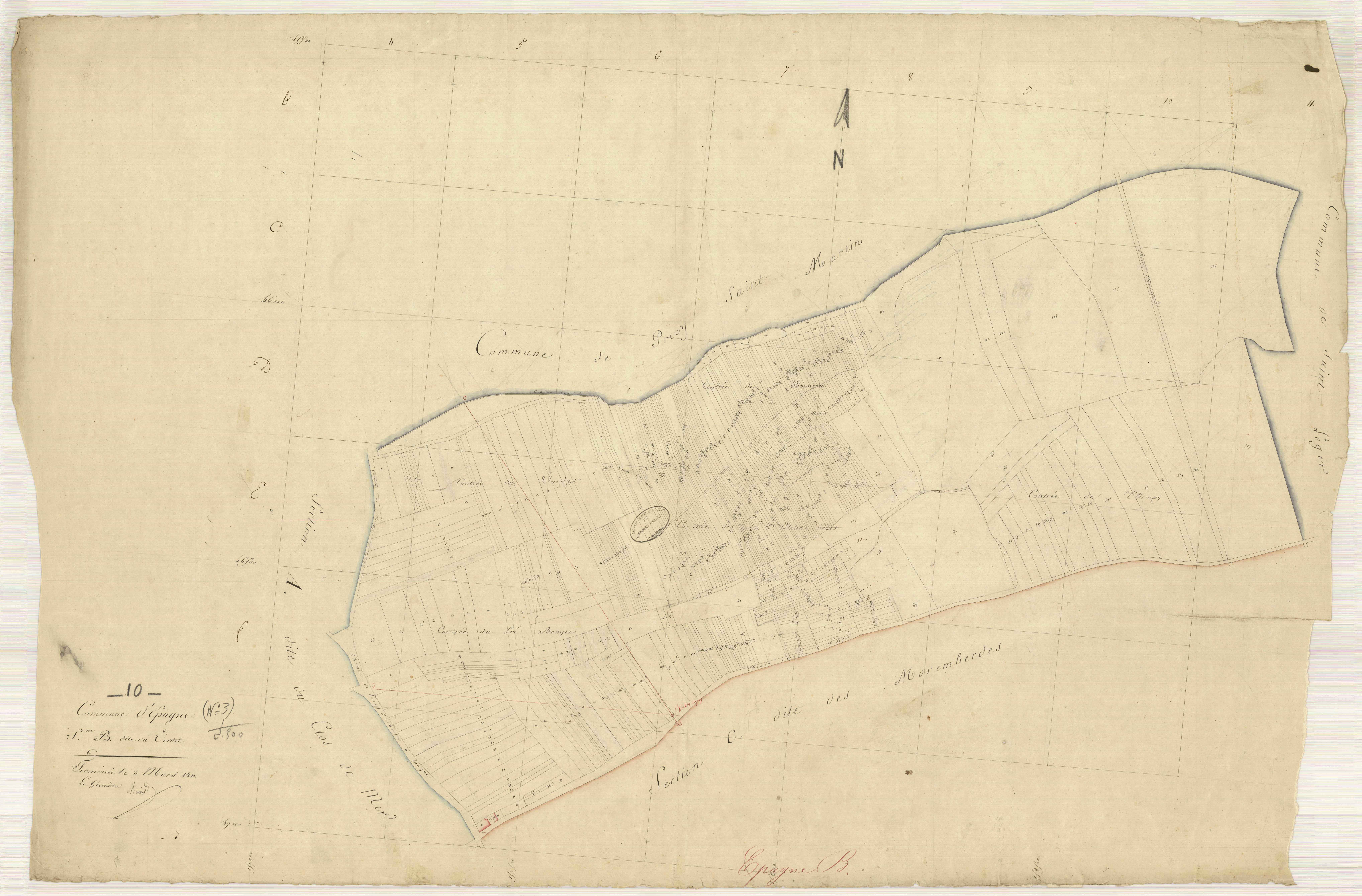 Epagne, section B dite du vordet