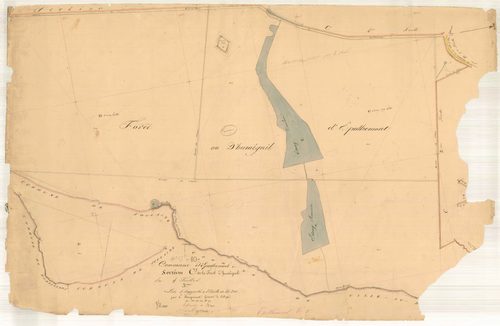 Epothémont, section C dite de la forêt d'Humégnil, feuille n° 3, parcelles n° 23-27