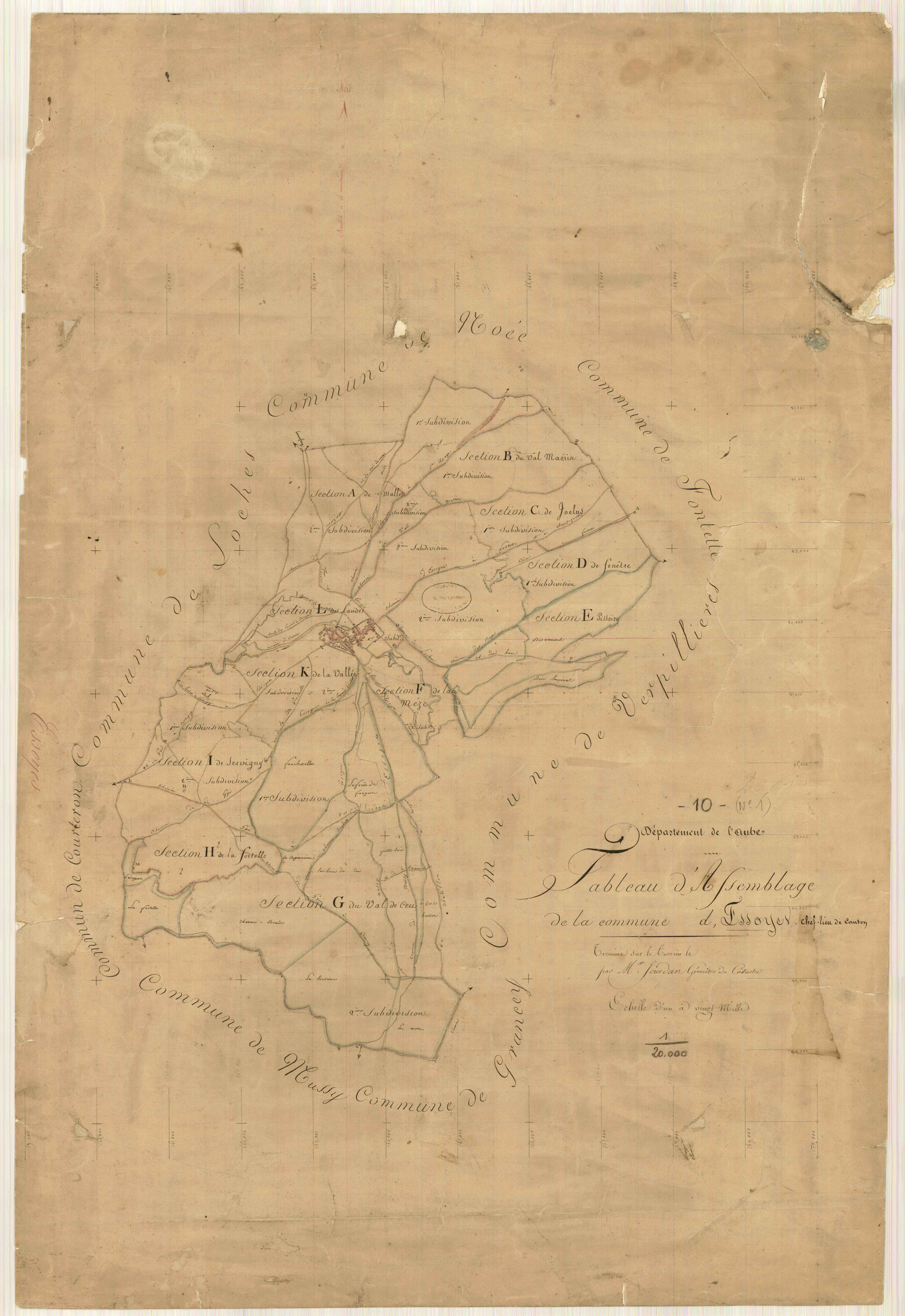Essoyes, tableau d'assemblage
