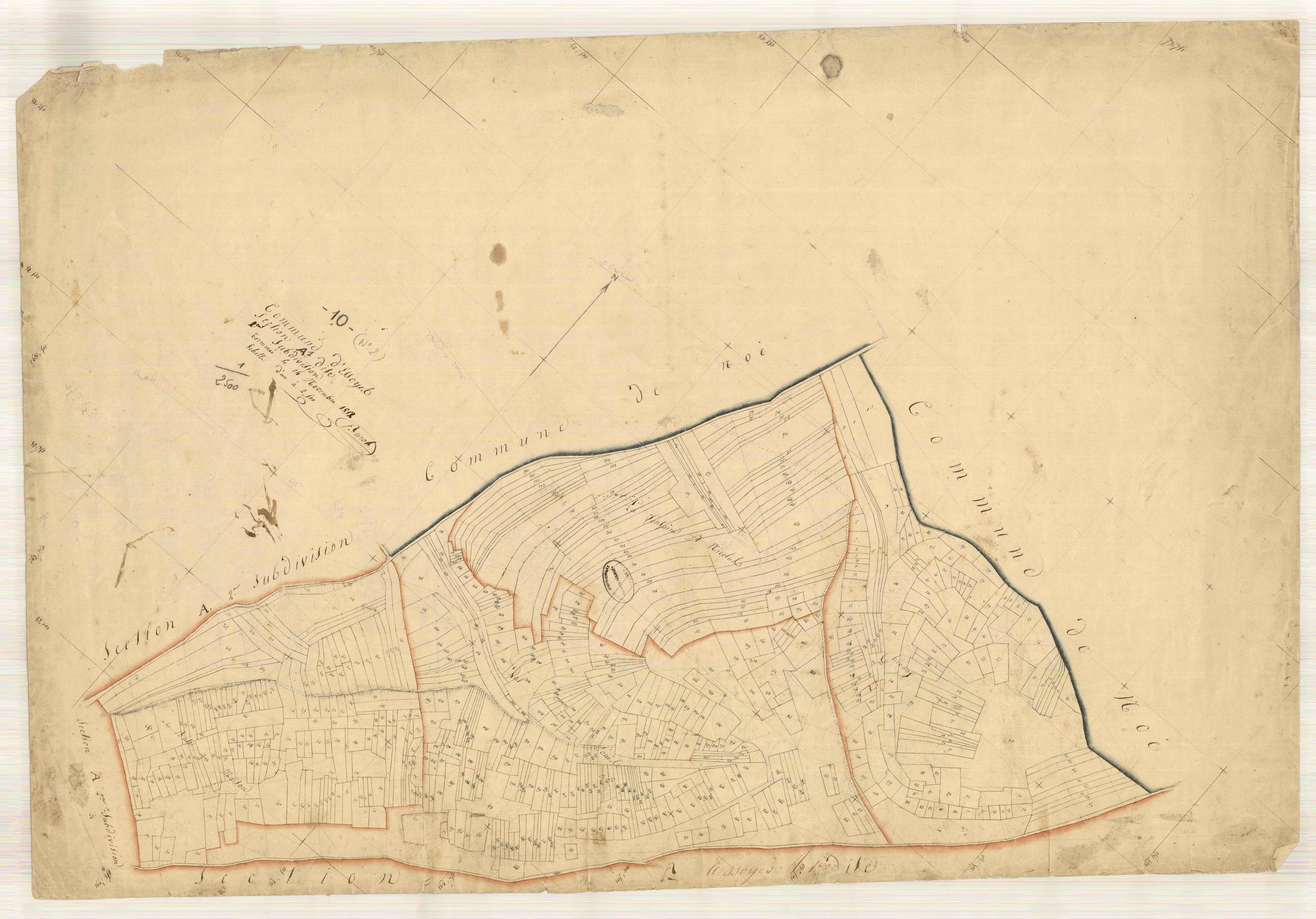 Essoyes, section A dite de Mallet, feuille n° 1