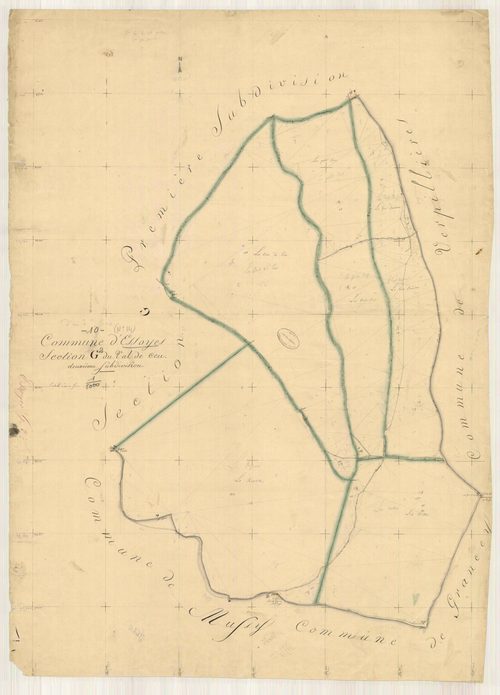 Essoyes, section G dite du val de Ceu, feuille n° 2