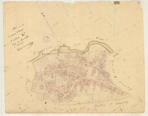 Essoyes, section K dite de la vallée, feuille n° 1