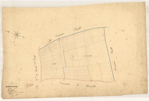 Estissac, section A dite de beauregard, feuille n° 1, parcelles n° 1-109