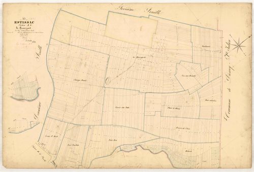 Estissac, section A dite de beauregard, feuille n° 4, parcelles n° 578-1090