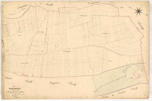 Estissac, section C dite de Thuisy et du bois de charme, feuille n° 4, parcelles n° 702-1112