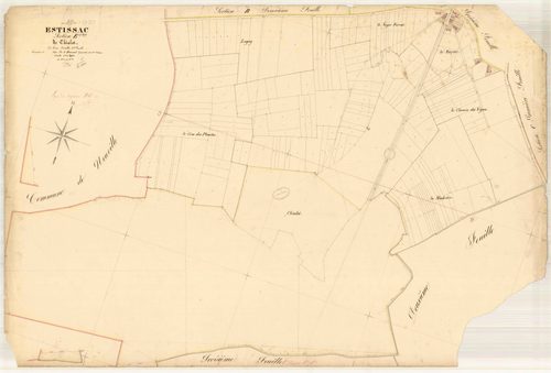Estissac, section E dite de Chiâlot, feuille n° 1, parcelles n° 1-211