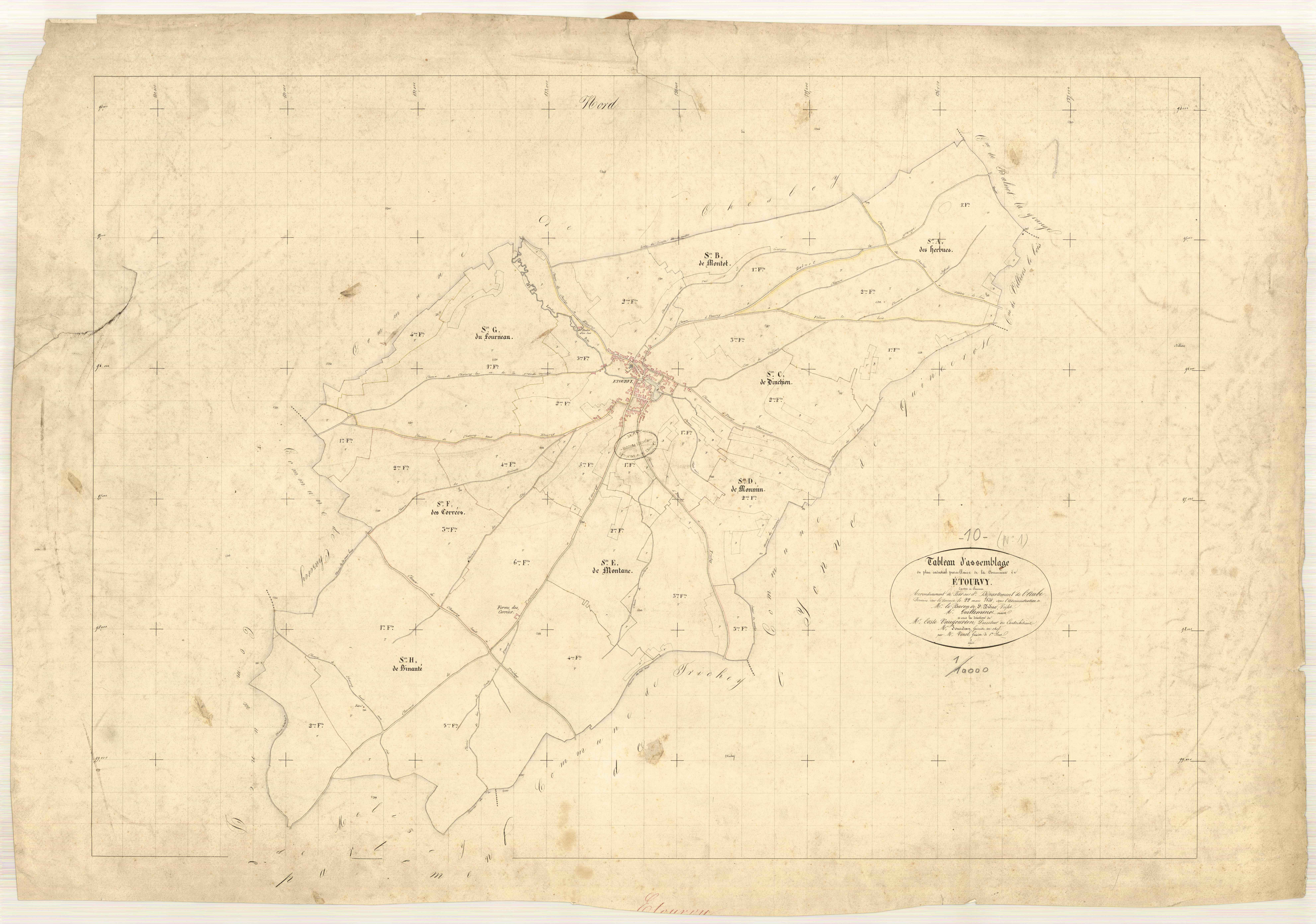 Etourvy, tableau d'assemblage