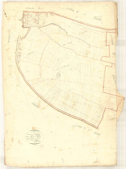 Etourvy, section D dite de Monmin, feuille n° 1