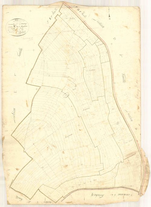 Etourvy, section E dite de Montanne, feuille n° 3