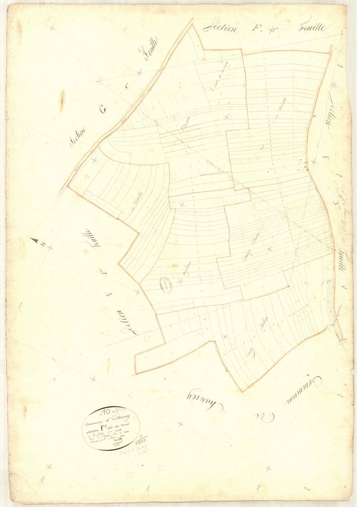 Etourvy, section F dite des Corées, feuille n° 2