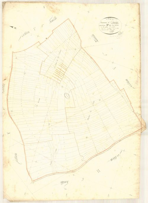 Etourvy, section F dite des Corées, feuille n° 3