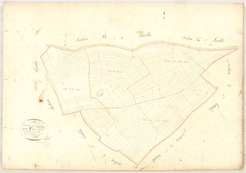 Etourvy, section F dite des Corées, feuille n° 4