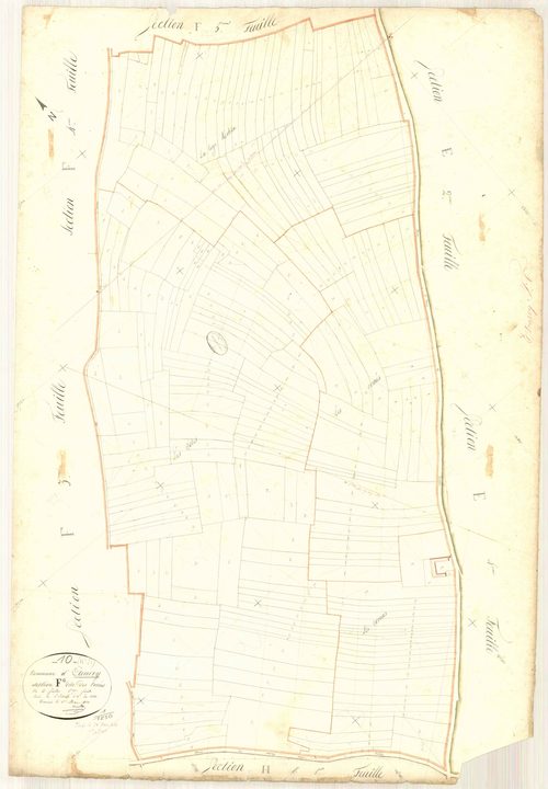 Etourvy, section F dite des Corées, feuille n° 6