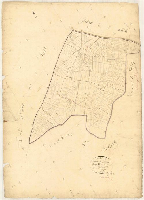 Etourvy, section H dite de Binanté, feuille n° 3