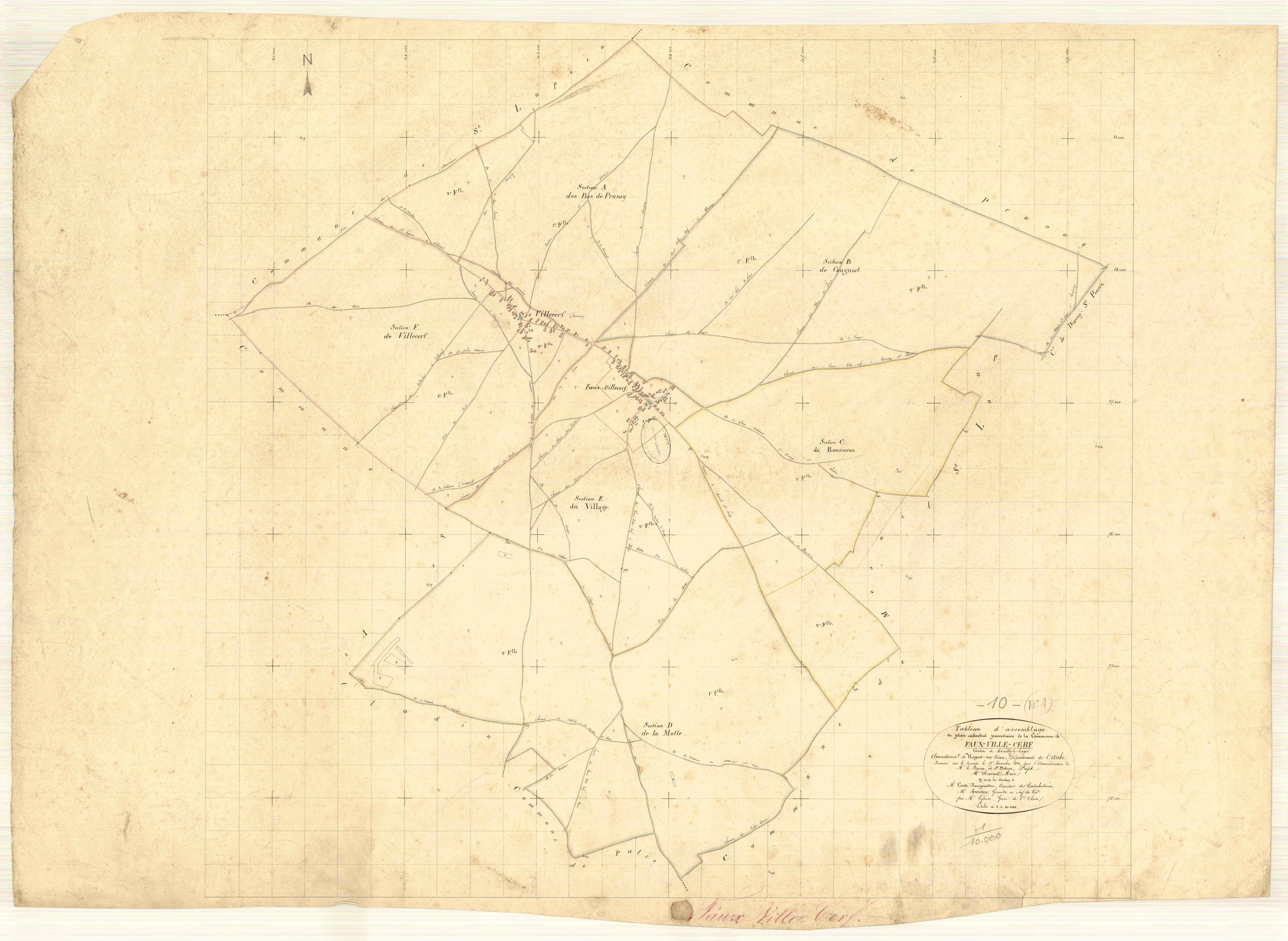 Faux-Villecerf, tableau d'assemblage
