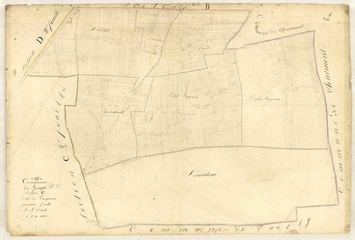 Feuges, section C dite de Vaugouin, feuille n° 1