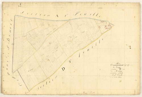 Feuges, section D dite de Montorge, feuille n° 1