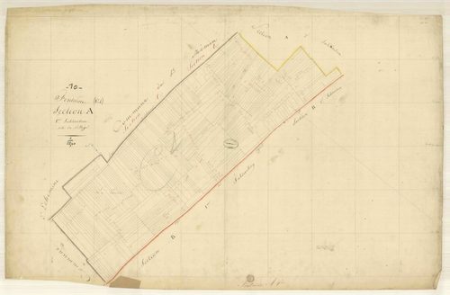 Fontaine, section A dite du village, feuille n° 3