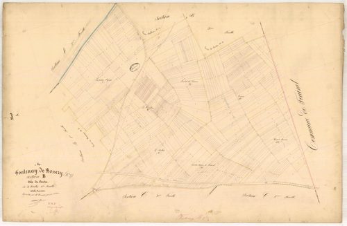 Fontenay-de-Bossery, section B dite du Centre, feuille n° 2